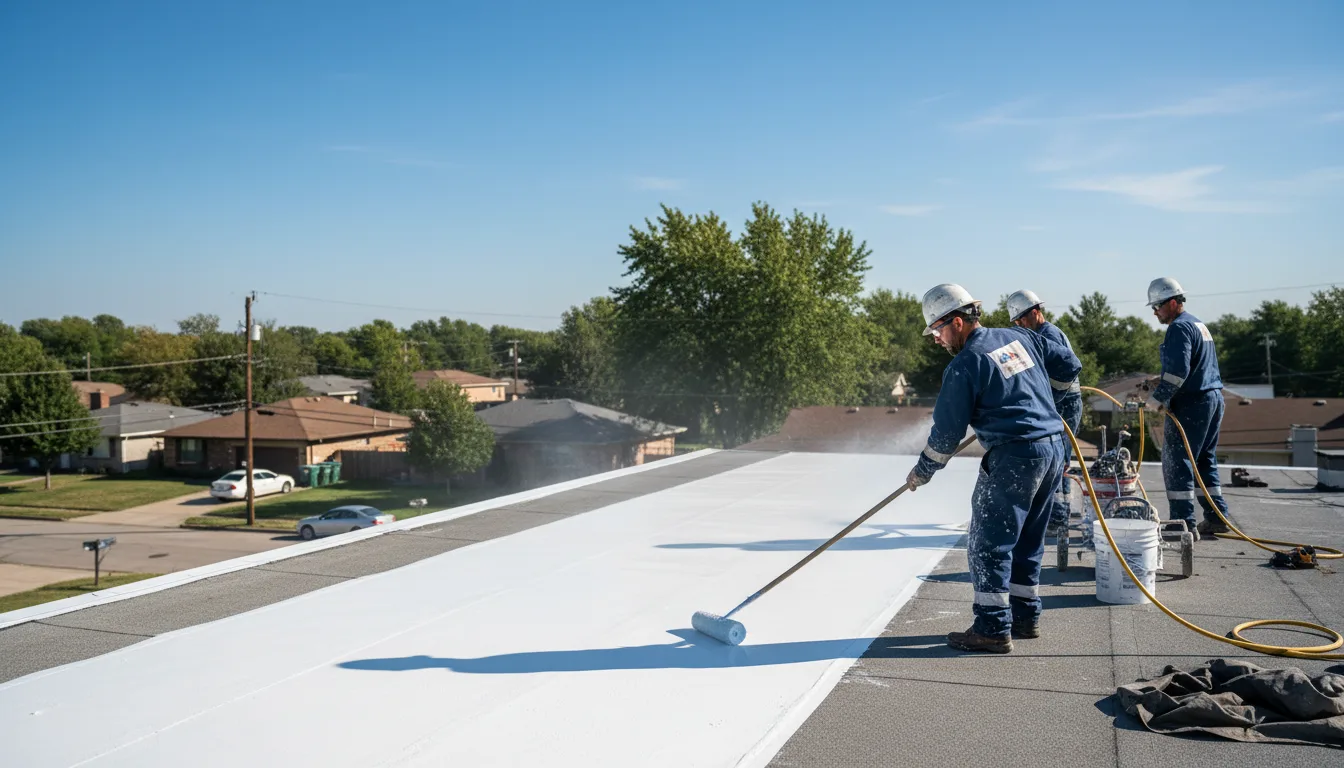 Commercial roof coating in Home, KS near me